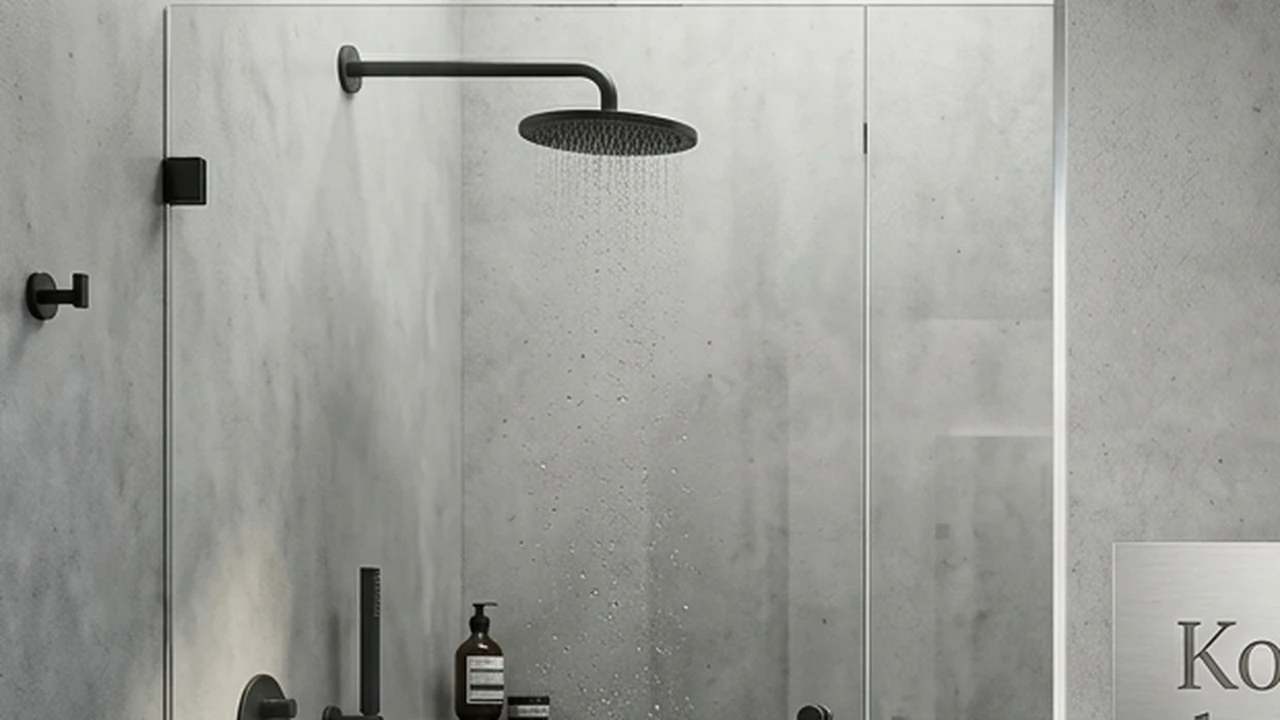 Biaya renovasi kamar mandi minimalis dengan instalasi shower kaca tempered modern