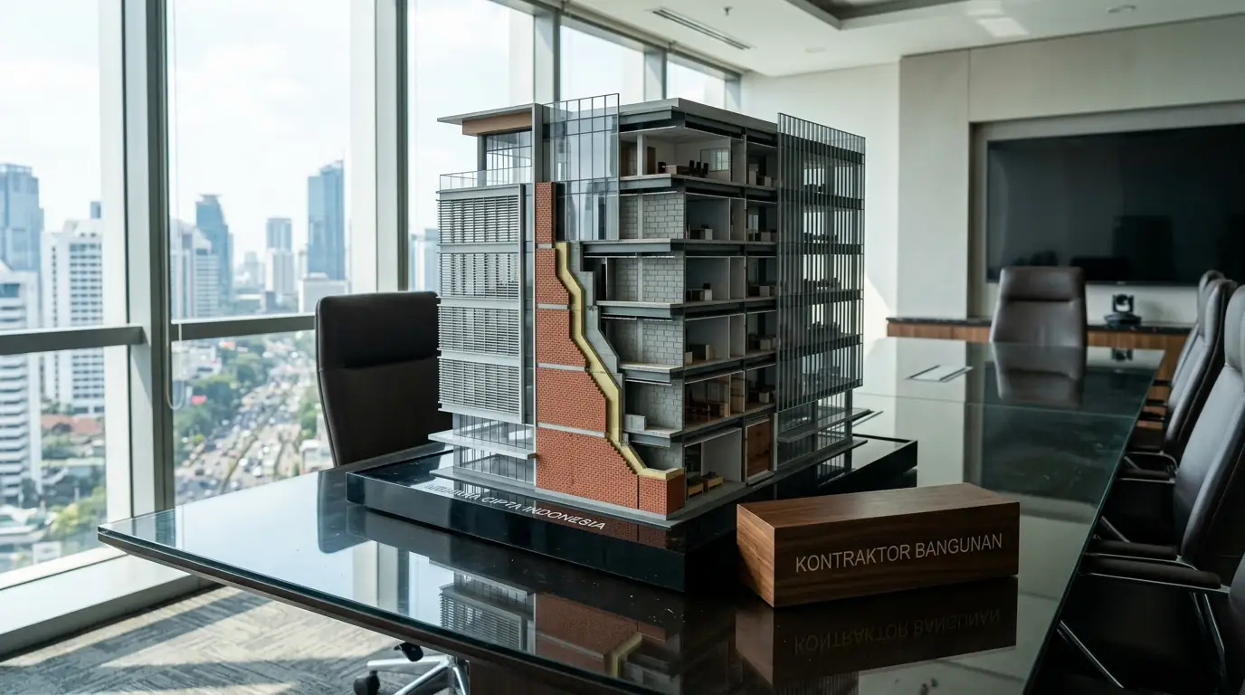 Penggunaan material bata ringan pada proyek gedung modern
