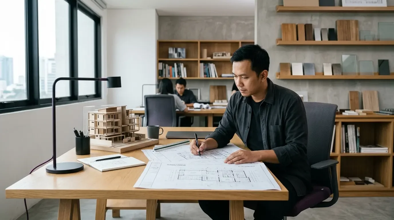 Gambar Arsitektur Teknis dan DED untuk Syarat Pengurusan PBG Malang